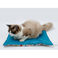 Washable Anti Slip Pet Cushion Fish Design Pillow Canvas Cat Mat Bed